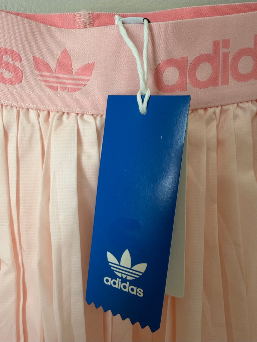adidas Pink Pleated Midi Skirt with Logo Elastic Waistband - Picture 3 of 10